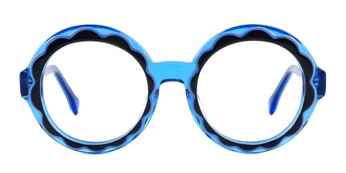 1360 Myrna Round blue glasses