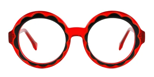1360 Myrna Round red glasses