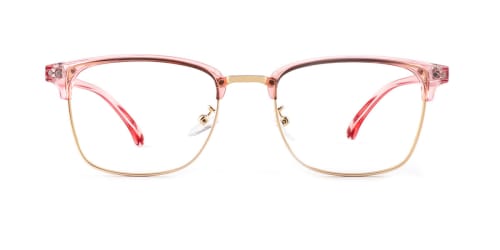 1522 Dazzle Rectangle pink glasses