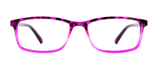 15261 Bella Rectangle purple glasses