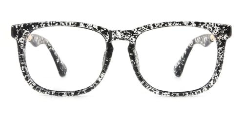 1537 Madeleine Rectangle black glasses