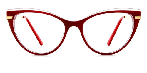 15404 Birdie Cateye red glasses