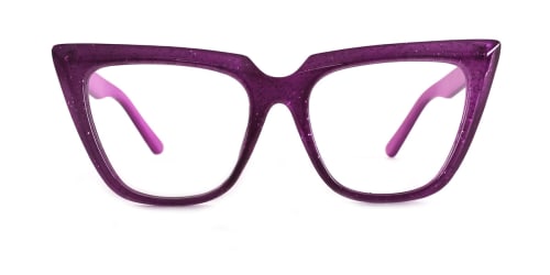 15762 Elizabeth Cateye purple glasses