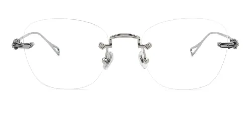 16096 Veeda Geometric silver glasses