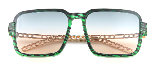 164 Isabell Rectangle green glasses