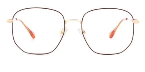 1761 Eleannore Geometric brown glasses
