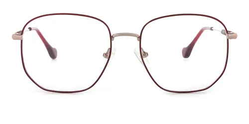 1761 Eleannore Geometric red glasses