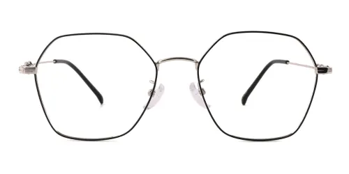 18035 Benita Geometric silver glasses
