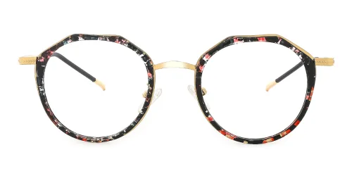 1804 Jerry Geometric floral glasses