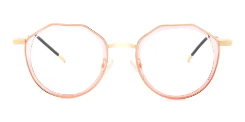 1804 Jerry Geometric pink glasses