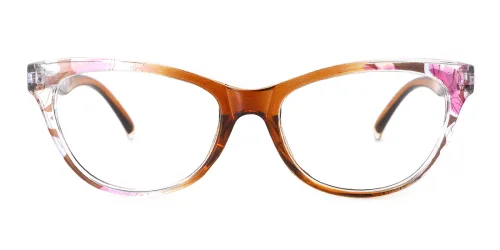 18112 Fabiola Cateye brown glasses