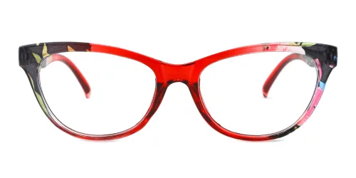 18112 Fabiola Cateye red glasses
