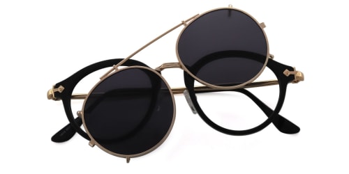 1813 Idana Aviator black glasses