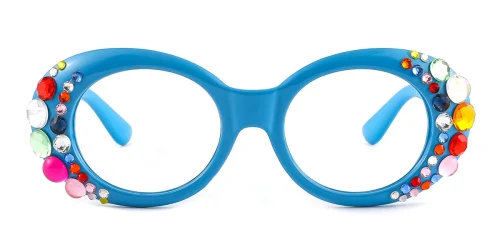 1825 Robbie Oval blue glasses