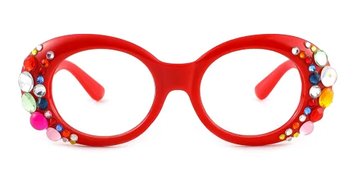 1825 Robbie Oval red glasses