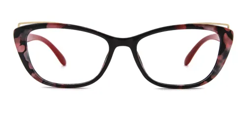 1829 Nannie Cateye red glasses