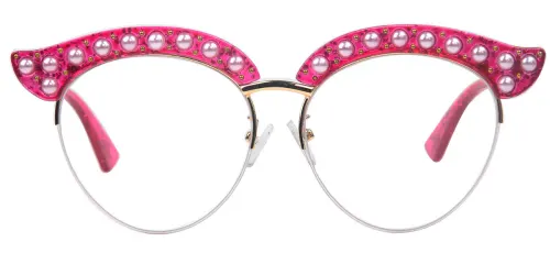1844 Madge Cateye red glasses