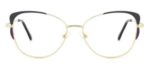 18441 Pamelia Cateye gold glasses