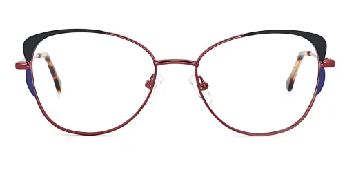 18441 Pamelia Cateye red glasses