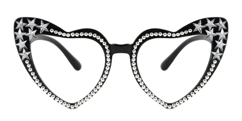 1850311 Stockton Cateye black glasses