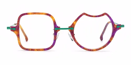 185042 Tricia Rectangle, green glasses