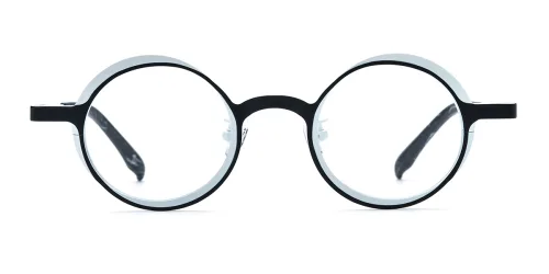 185774 Napier Round white glasses