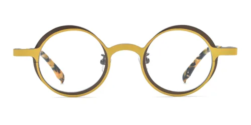 185774 Napier Round yellow glasses
