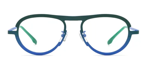 185800 Raven Aviator green glasses