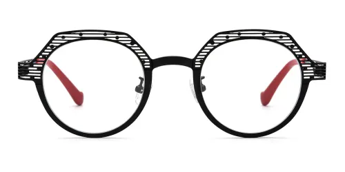 185815 Tommie Oval black glasses