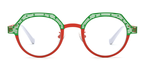 185815 Tommie Oval red glasses
