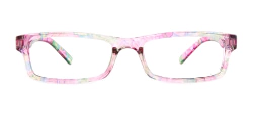 18908 Hester Rectangle pink glasses
