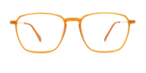 1896 Lauretta Geometric orange glasses