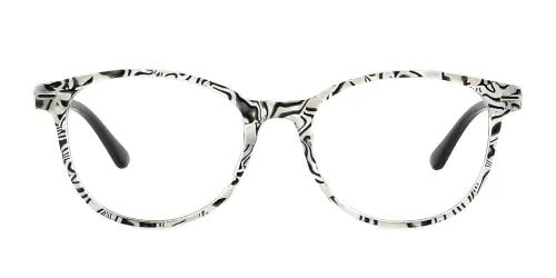 1905 karida Oval black glasses