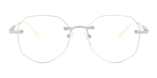 1907 Farrah Geometric silver glasses
