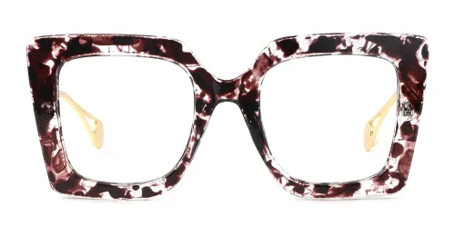 1916 Felicia Geometric black glasses