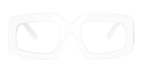 1924 Leach Rectangle white glasses