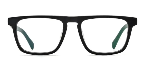 19283 Quinn Rectangle black glasses