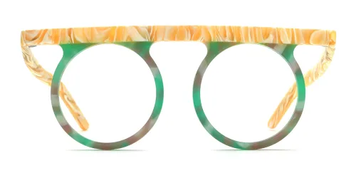 19339 Bader Round green glasses