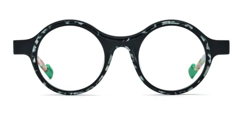 19351 Gracia Round black glasses
