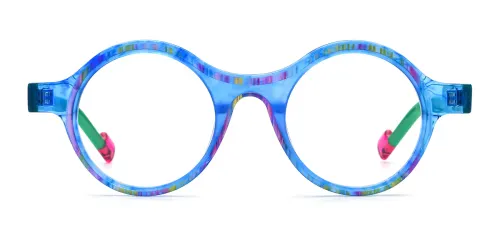 19351 Gracia Round blue glasses