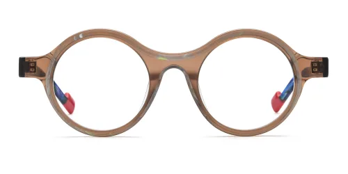 19351 Gracia Round brown glasses