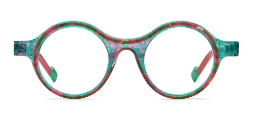 19351 Gracia Round green glasses