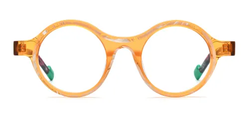 19351 Gracia Round orange glasses