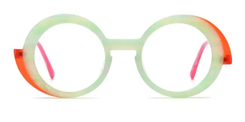 19354 Poe Round green glasses