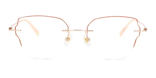 1938 Hester Geometric,Butterfly pink glasses