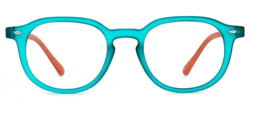 195123 Simran Oval green glasses