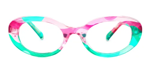 20102 Sheree Oval pink glasses