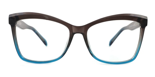 20141 Caroline Rectangle blue glasses