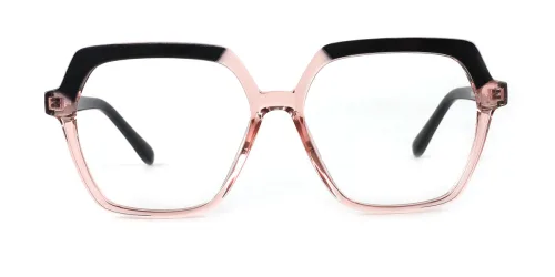 20188 Andrina Geometric pink glasses