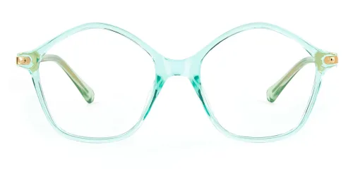 20204 Tess Geometric green glasses